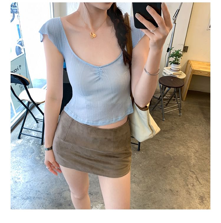 Plain V-Necked Tank Top