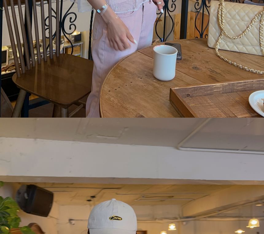 Dotted Sheer Short-Sleeved Round-Necked Crop Top