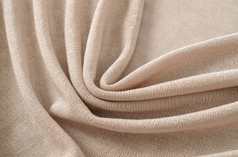 Cowl-Neck Short-Sleeved Ruffle Ruched Plain Top