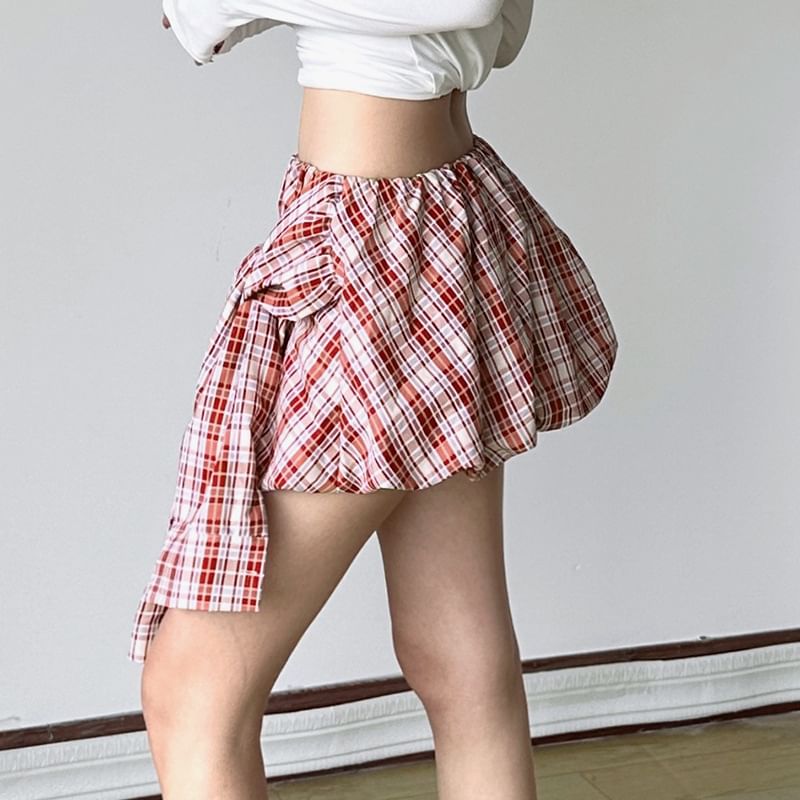 Plaid A-Line Mini Skirt – Multiple Styles