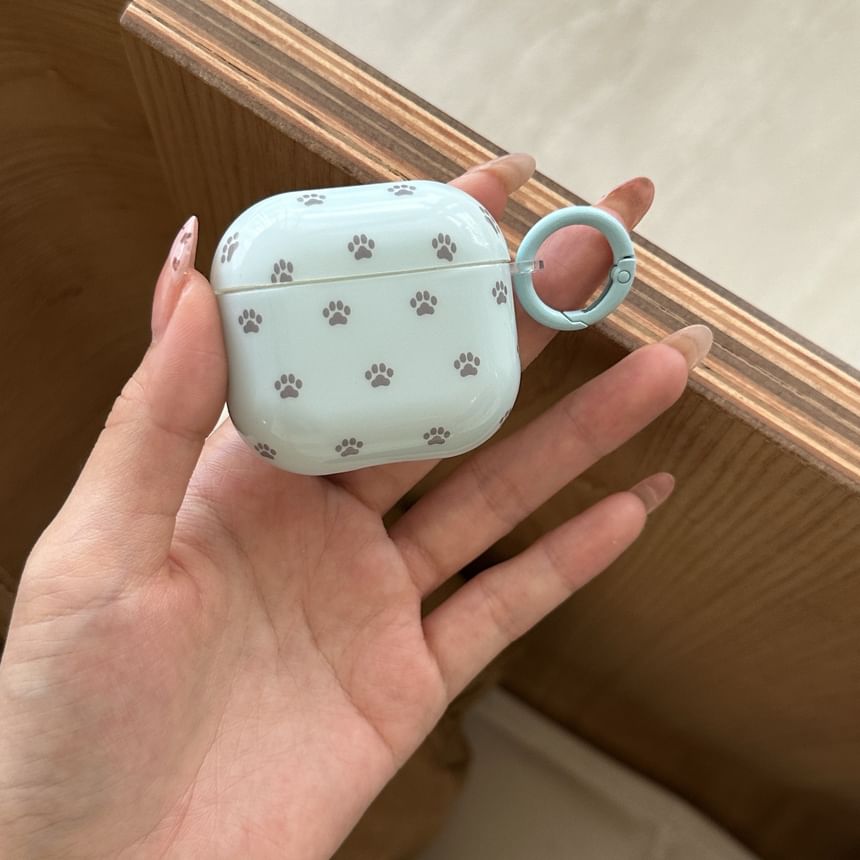 Paw Print AirPods Earphone Case Skin / Ring Hoop / Charm / Set
