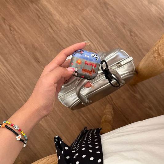 Dog Print AirPods Earphone Case Skin / Strap / Set