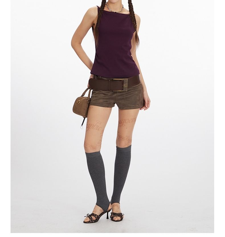 Plain Spaghetti-Strap Camisole Top