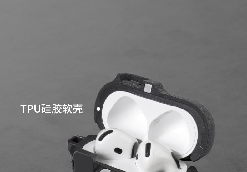 Plain Apple AirPods / Pro Earphone Case Skin with Phone Stand