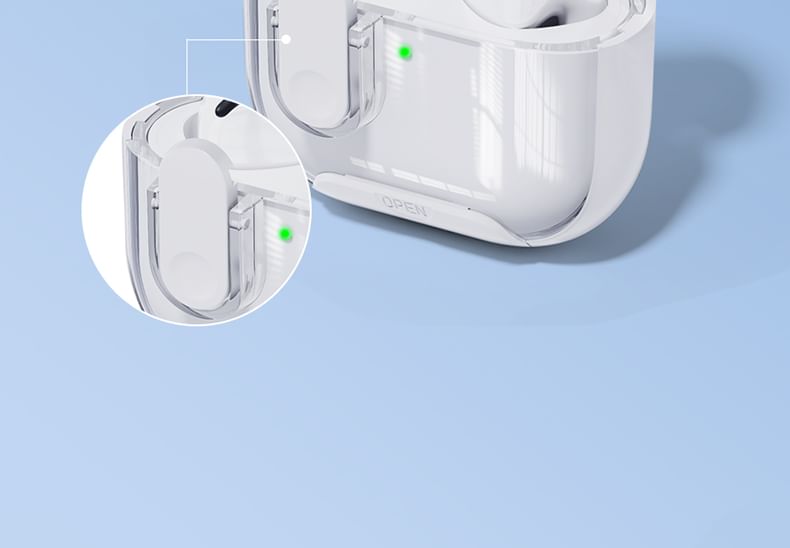 Clear Apple AirPods / Pro Earphone Case Skin with Phone Stand
