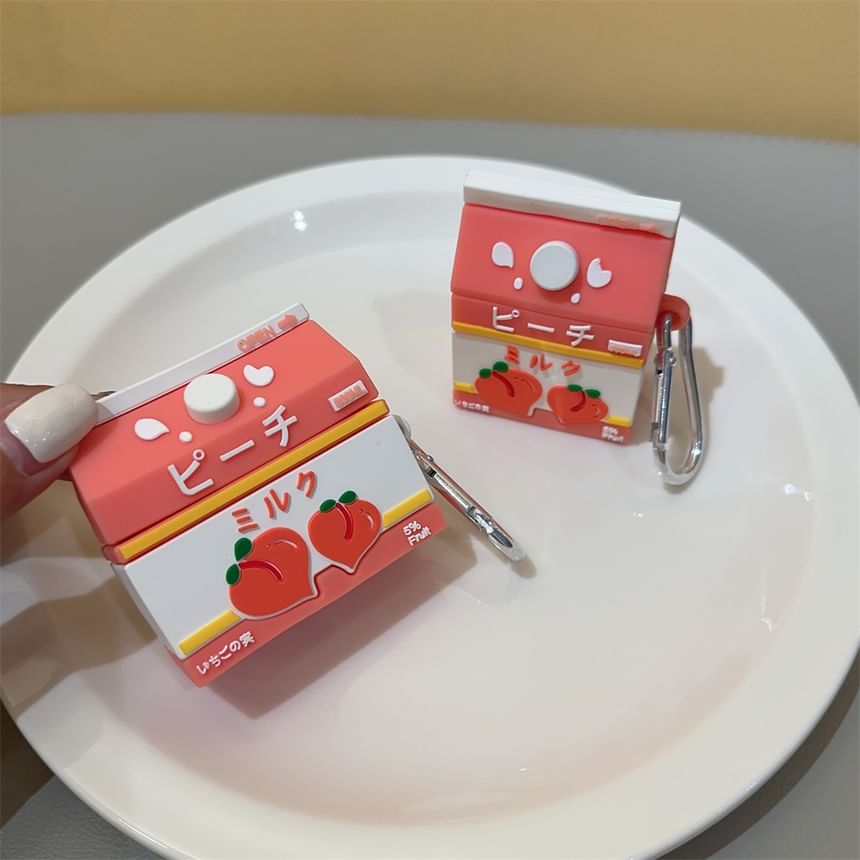 Peach Carton AirPods / Pro Earphone Case Skin