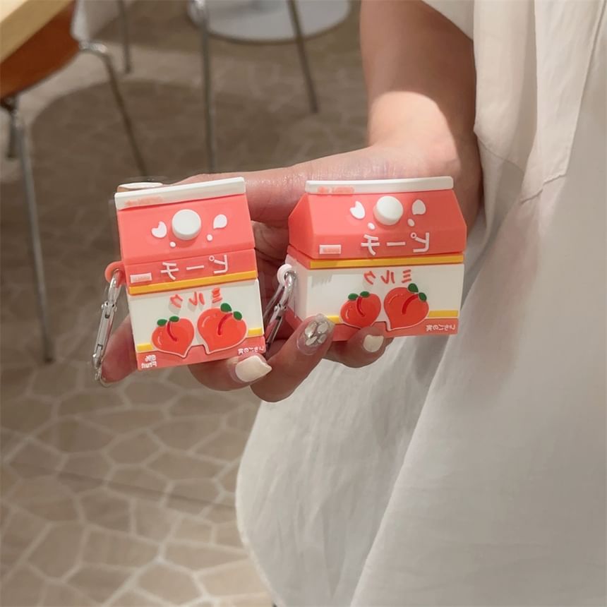 Peach Carton AirPods / Pro Earphone Case Skin