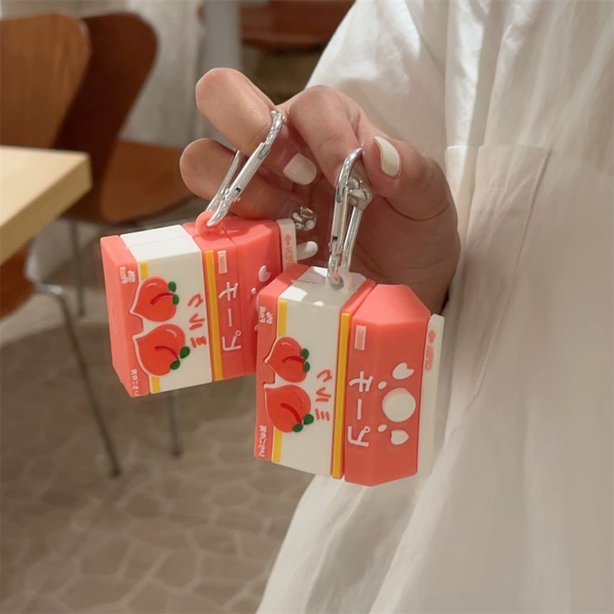 Peach Carton AirPods / Pro Earphone Case Skin