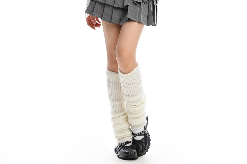 Heart Mesh Ruffle High-Neck Tee, Long-Sleeved