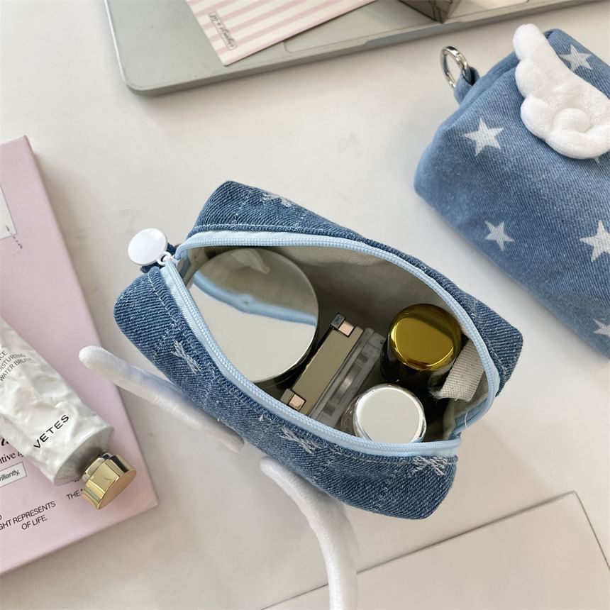 Wings Denim Coin Purse (Various Designs)