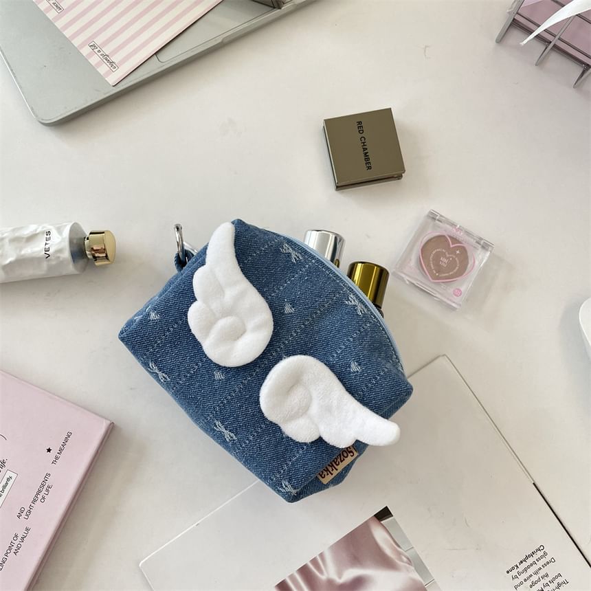 Wings Denim Coin Purse (Various Designs)