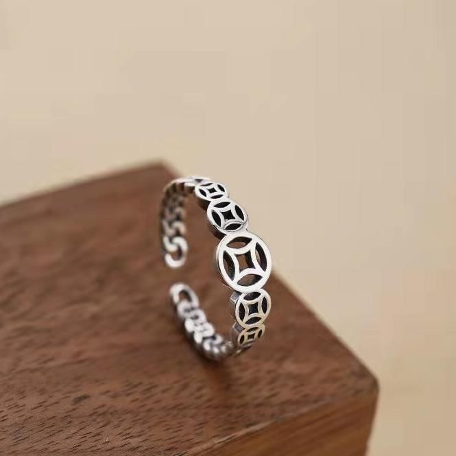 Coin Open Ring
