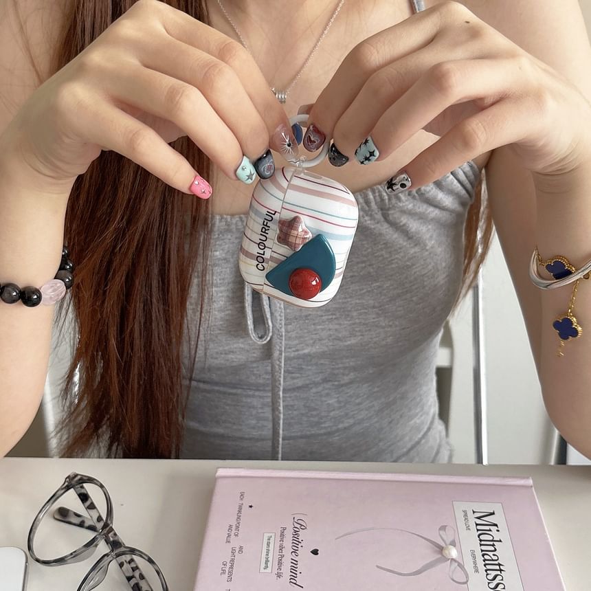 Star Geometric Bead Striped Apple AirPods / Pro Earphone Case Skin