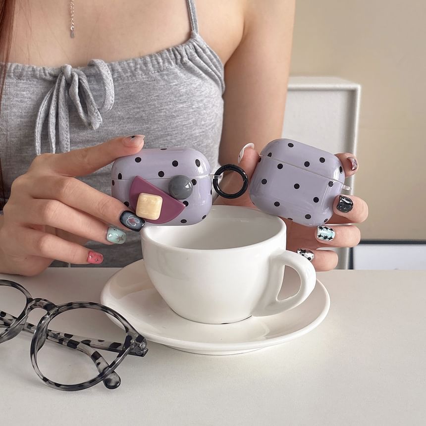 Polka Dot / Geometric Bead Polka Dot Apple AirPods / Pro Earphone Case Skin