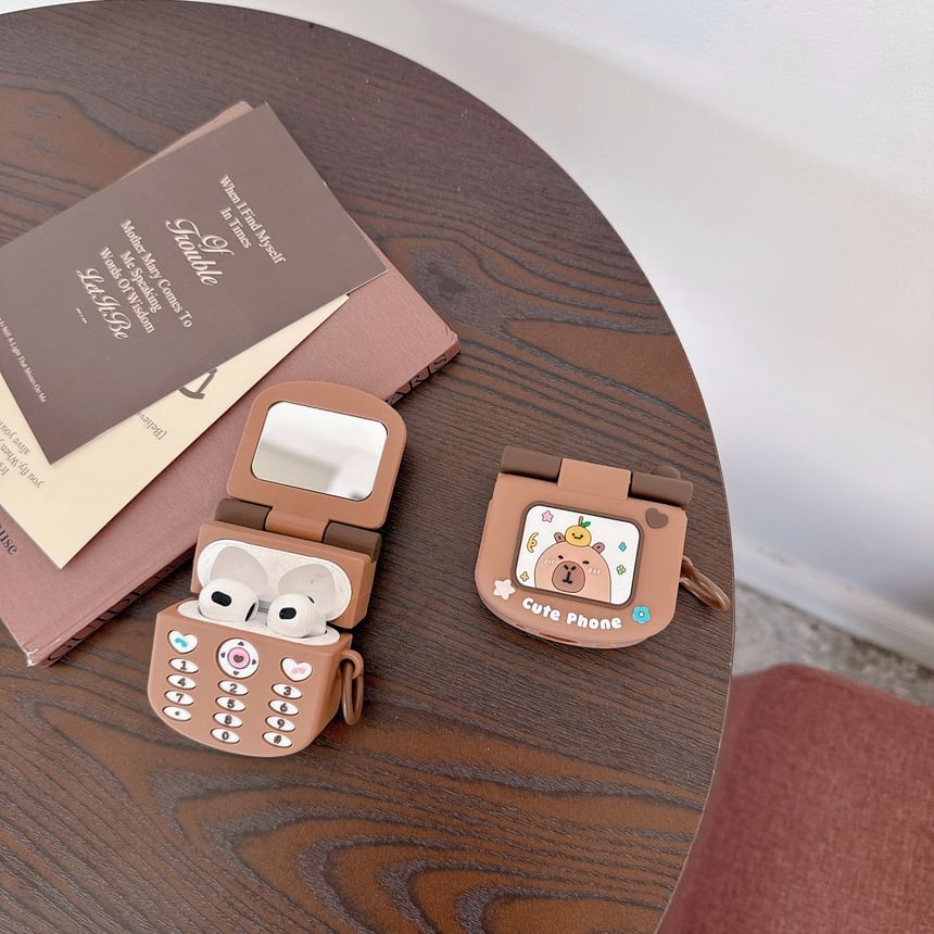 Capybara Mini Cellphone Design Apple AirPods / Pro Earphone Case Skin
