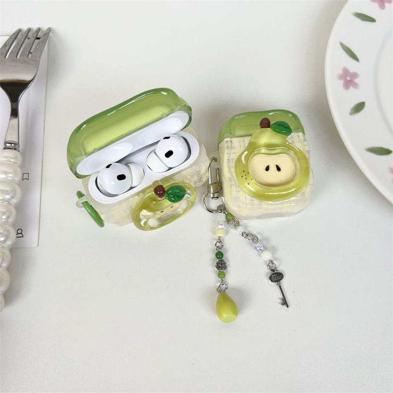 Pear Apple AirPods / Pro Earphone Case Skin / Charm / Set
