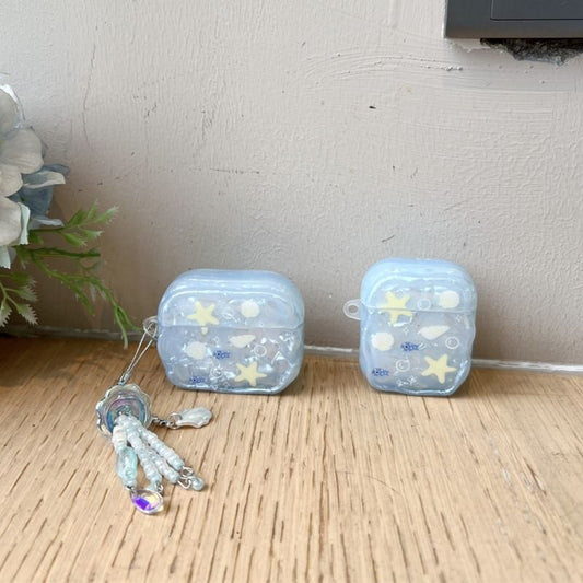 Shell Starfish Apple AirPods / Pro Earphone Case Skin with Charm