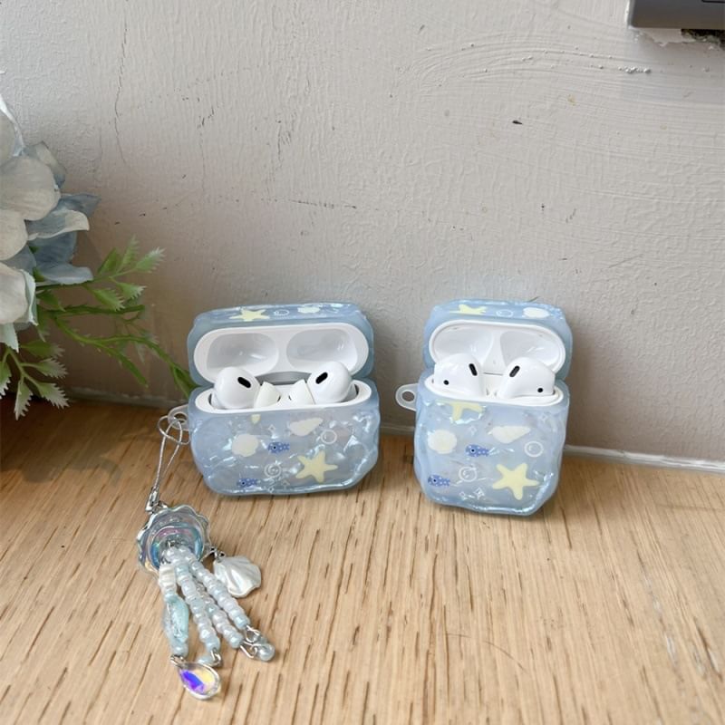 Shell Starfish Apple AirPods / Pro Earphone Case Skin with Charm