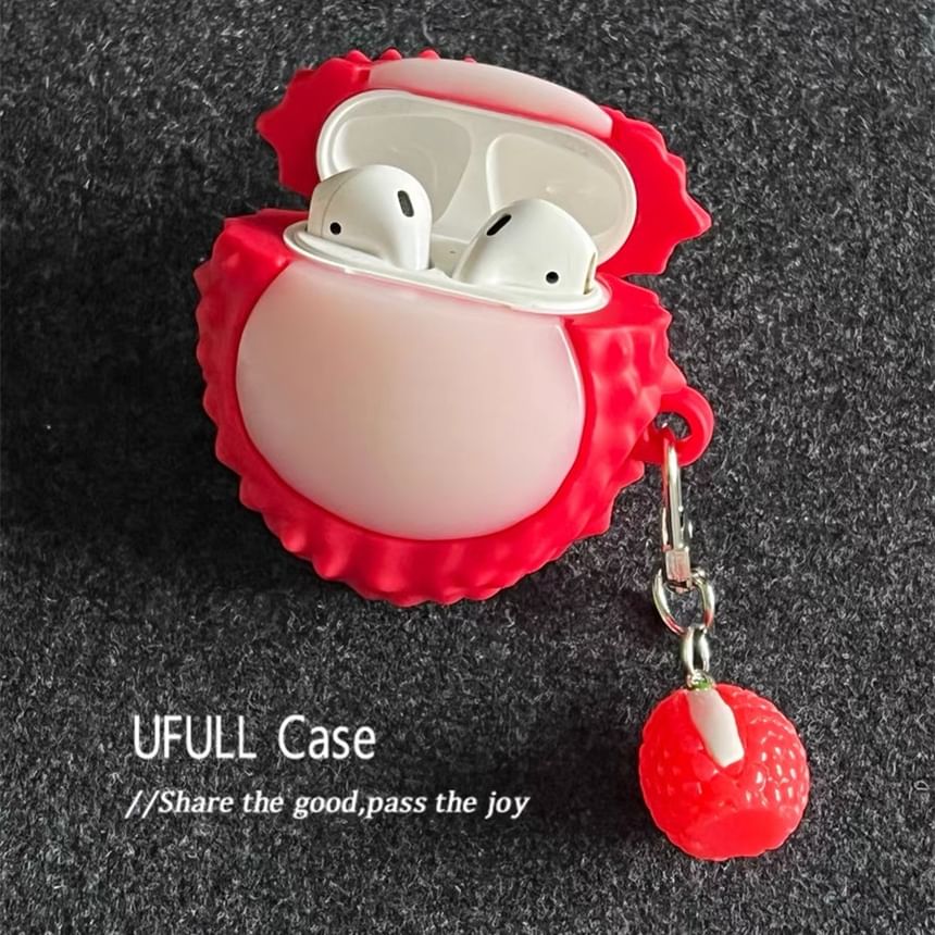 Lychee Apple AirPods / Pro Earphone Case Skin / Charm / Set