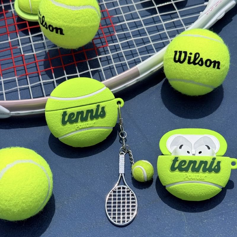 Tennis Apple AirPods / Pro Earphone Case Skin / Charm / Set