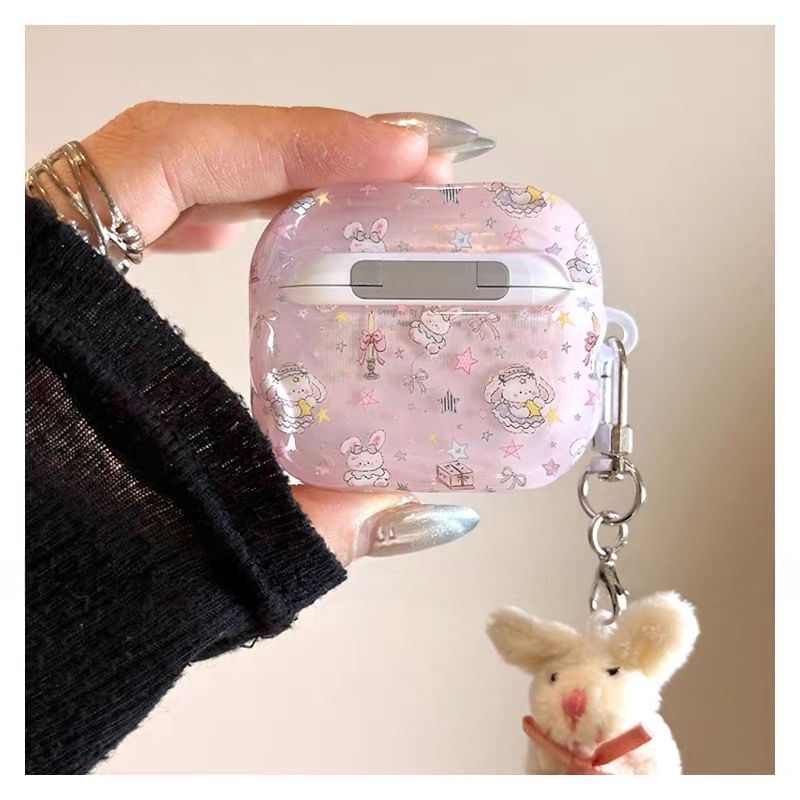 Rabbit Apple AirPods / Pro Earphone Case Skin / Charm / Set