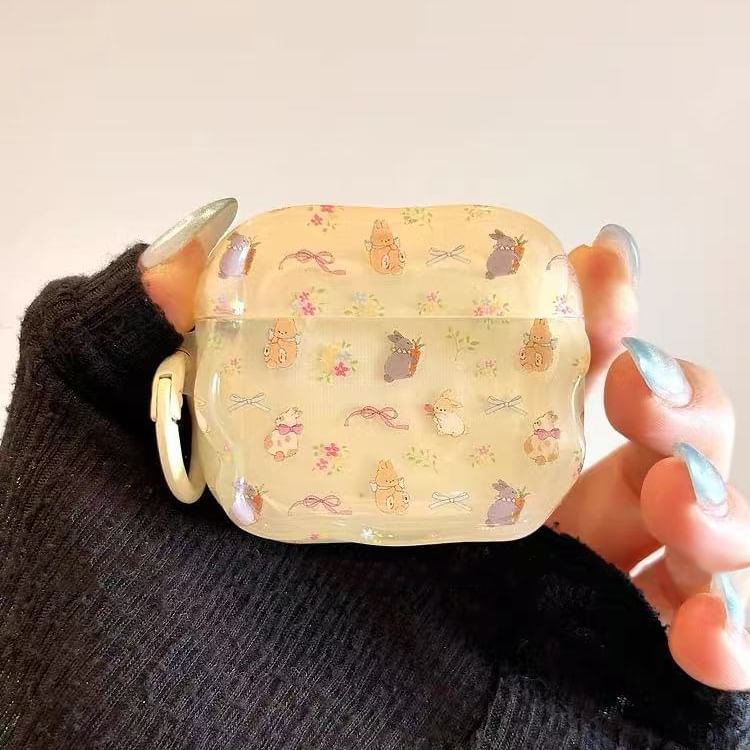Rabbit Apple AirPods / Pro Earphone Case Skin / Charm / Set