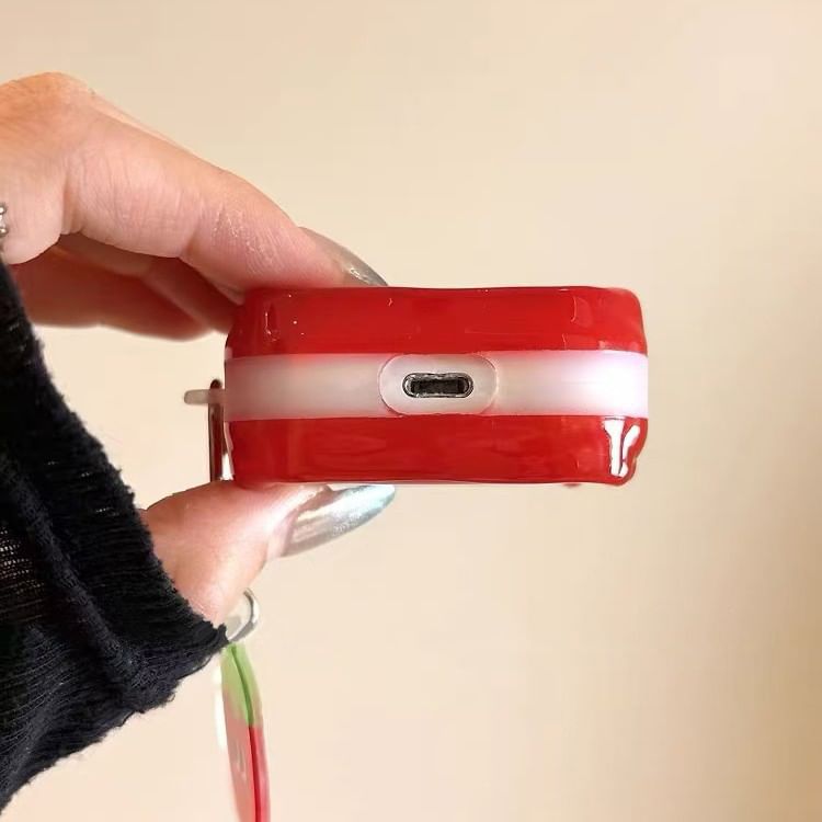 Strawberry Apple AirPods / Pro Earphone Case Skin / Charm / Set