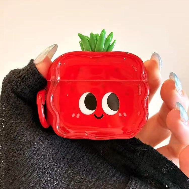 Strawberry Apple AirPods / Pro Earphone Case Skin / Charm / Set