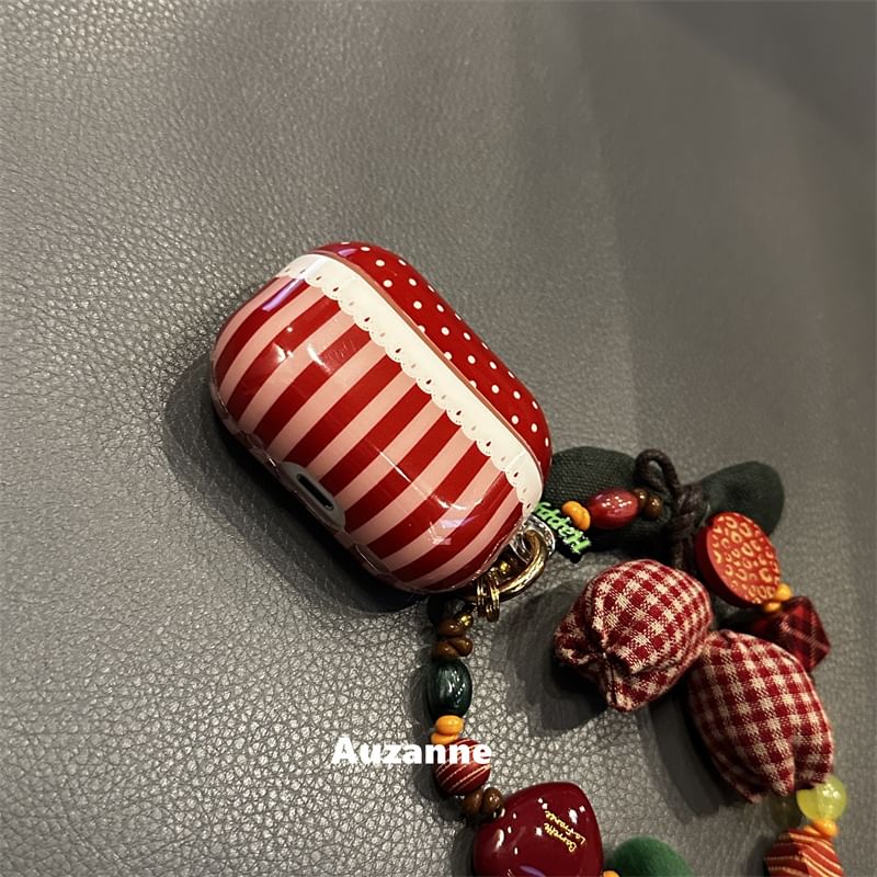 Polka Dot Striped Apple AirPods / Pro Earphone Case Skin / Strap / Set