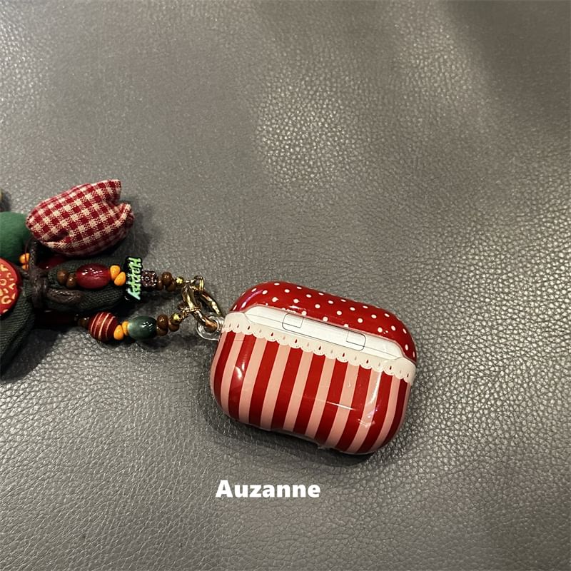 Polka Dot Striped Apple AirPods / Pro Earphone Case Skin / Strap / Set