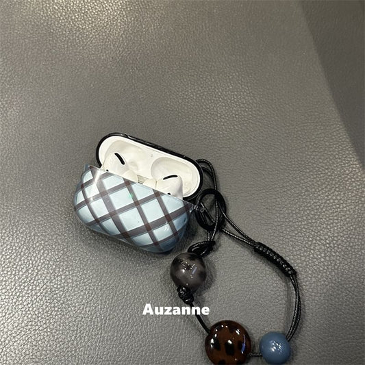 Plaid Apple AirPods / Pro Earphone Case Skin / Strap / Set
