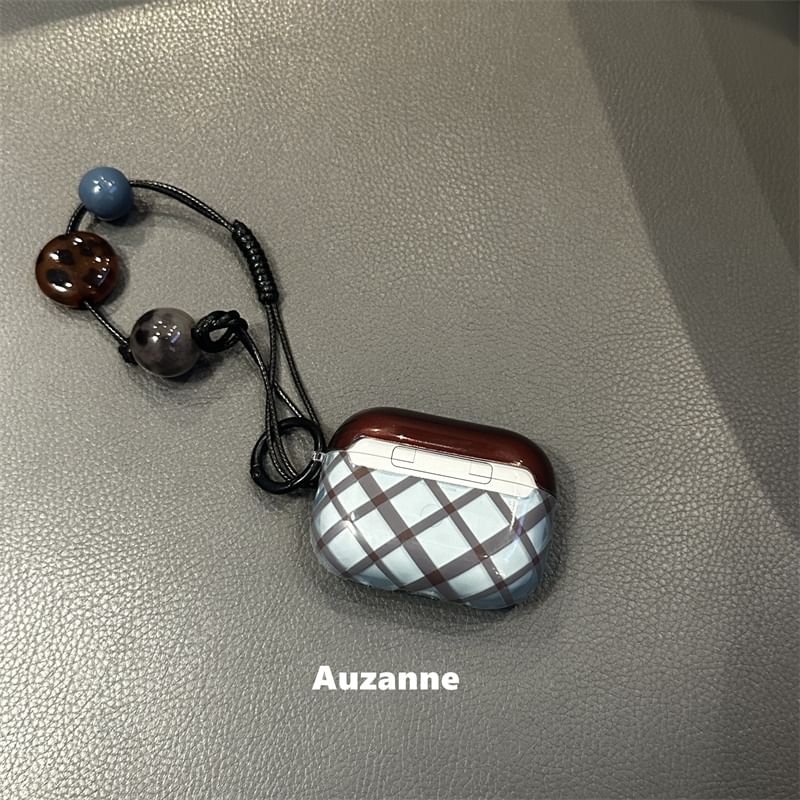 Plaid Apple AirPods / Pro Earphone Case Skin / Strap / Set