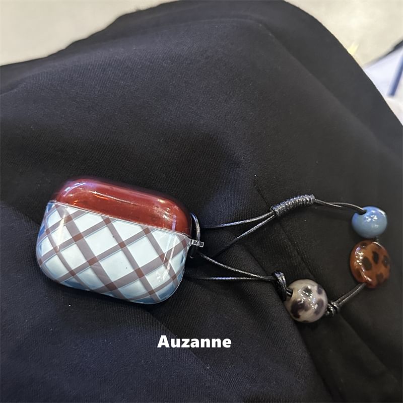 Plaid Apple AirPods / Pro Earphone Case Skin / Strap / Set