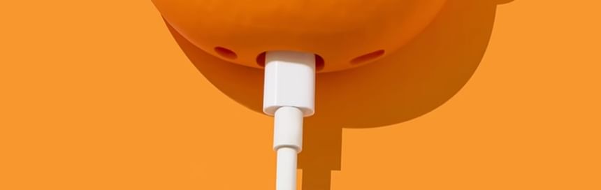 Orange Apple AirPods / Pro Earphone Case Skin / Charm / Set