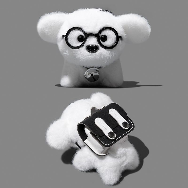 Dog / Dog with Bell Chenille Apple AirPods / Pro Earphone Case Skin