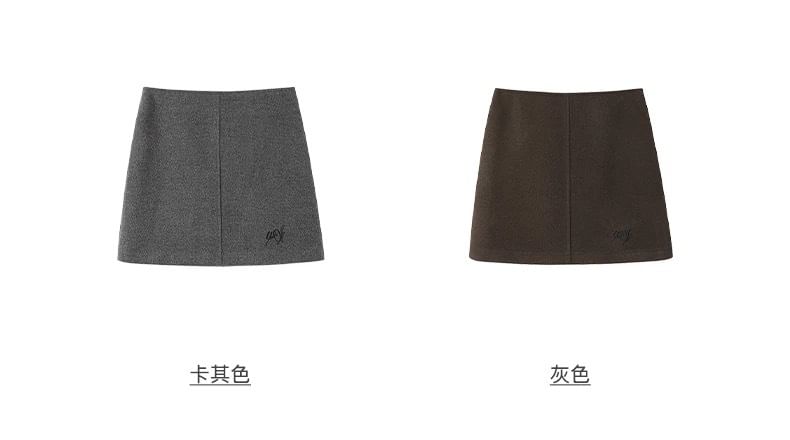 Turtleneck Cable-Knit Sweater & Mini A-Line Skirt