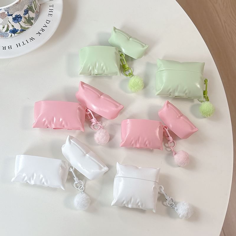 Pillow Apple AirPods / Pro Earphone Case Skin / Pom Pom / Set