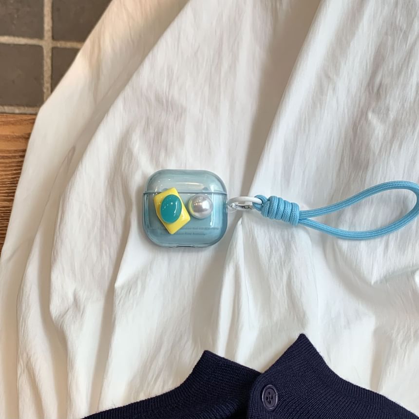 Faux Gemstone Faux Pearl Apple AirPods / Pro Earphone Case Skin / Strap / Set