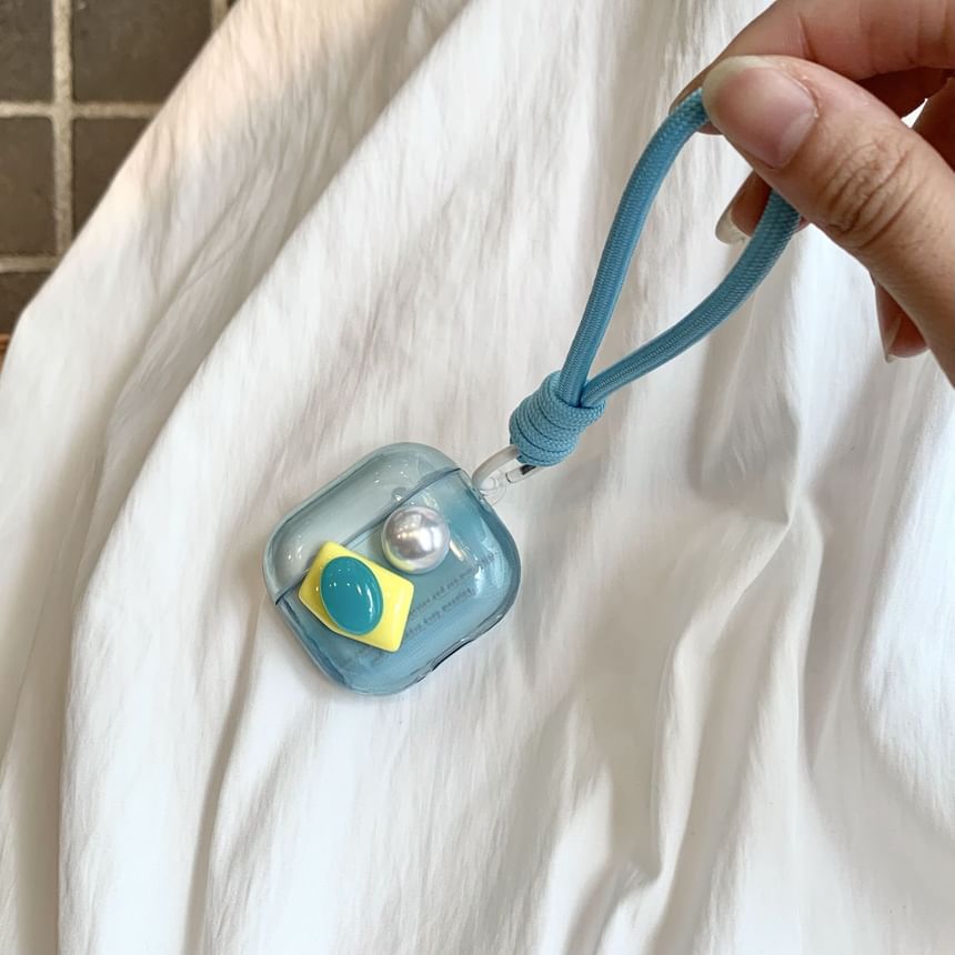 Faux Gemstone Faux Pearl Apple AirPods / Pro Earphone Case Skin / Strap / Set