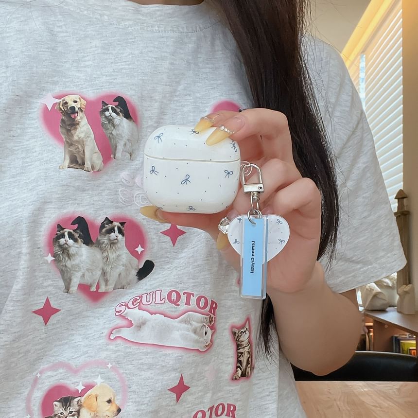 Bow Apple AirPods / Pro Earphone Case Skin / Charm / Set