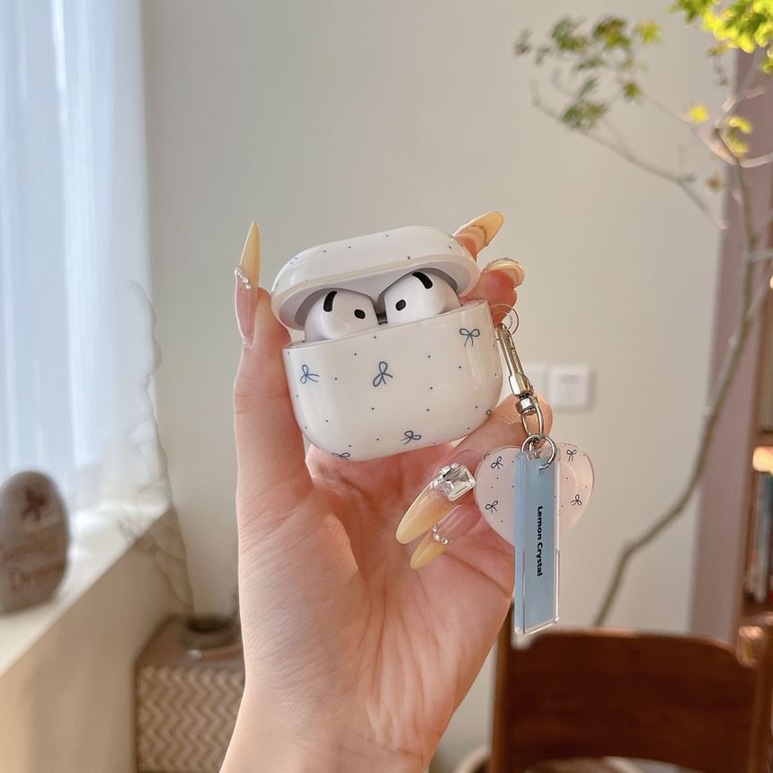 Bow Apple AirPods / Pro Earphone Case Skin / Charm / Set