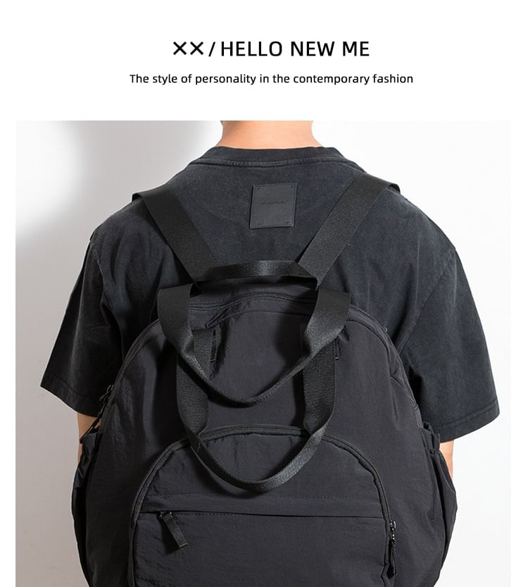 Plain Canvas Backpack