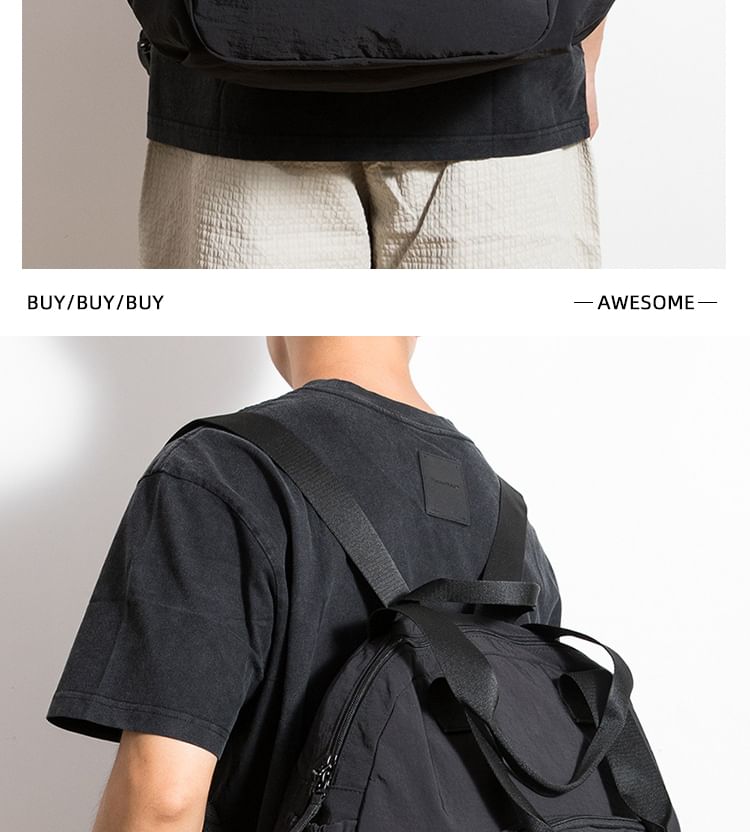 Plain Canvas Backpack