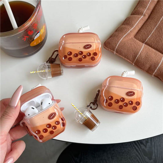 Bubble Tea Apple AirPods / Pro Earphone Case Skin / Charm / Set
