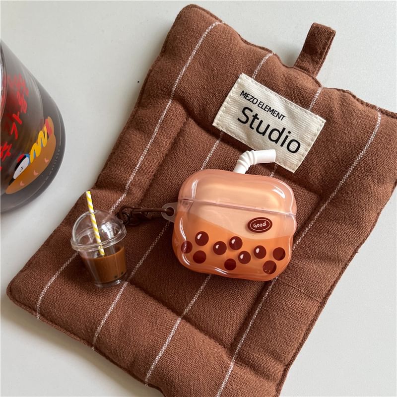 Bubble Tea Apple AirPods / Pro Earphone Case Skin / Charm / Set