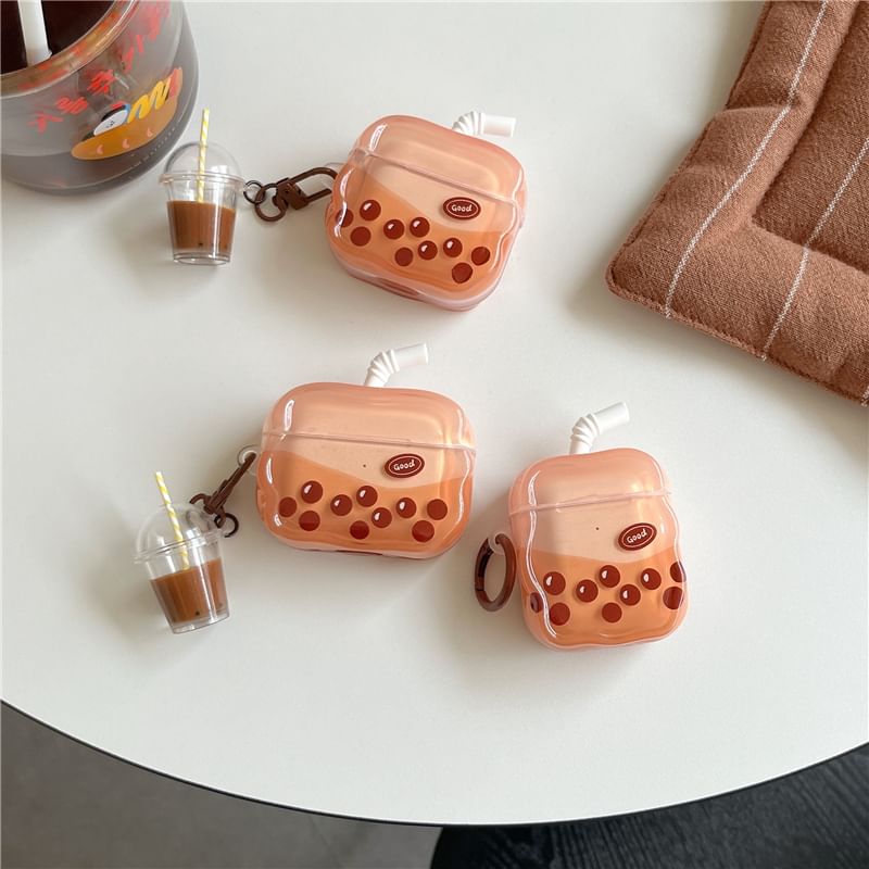 Bubble Tea Apple AirPods / Pro Earphone Case Skin / Charm / Set