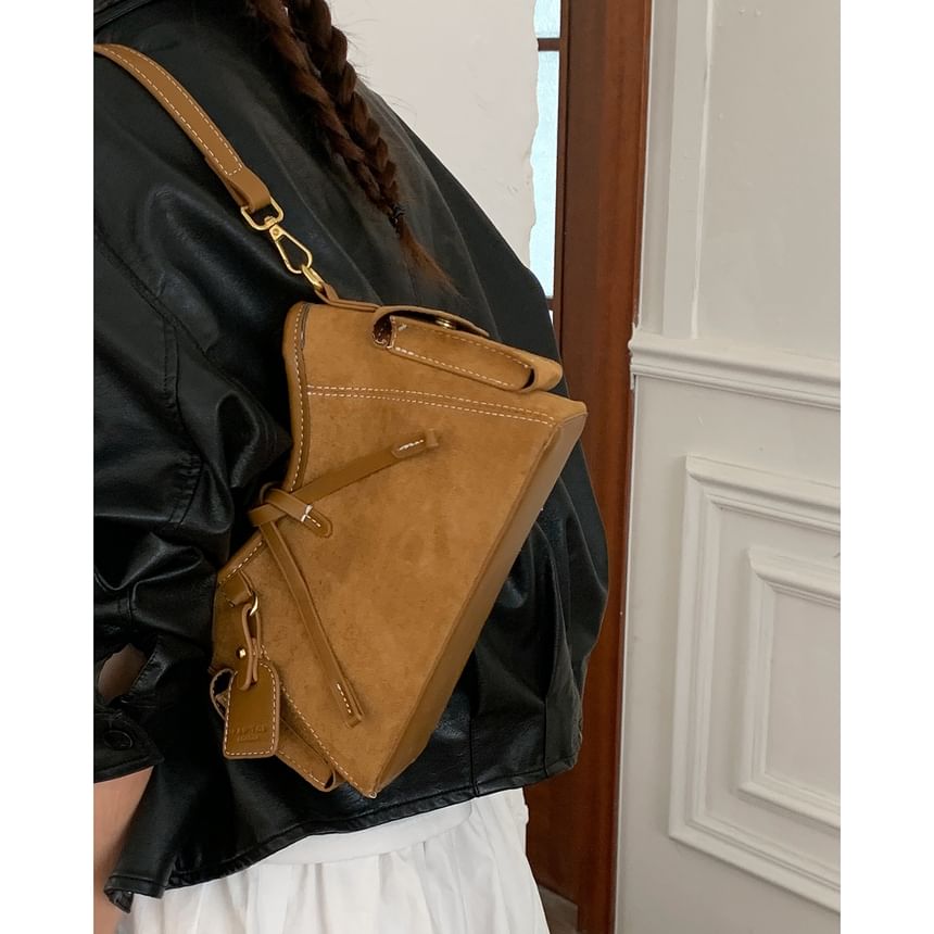 Faux Suede Shoulder Bag