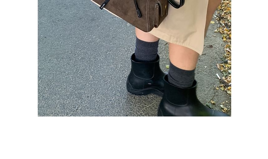 Faux Suede Shoulder Bag