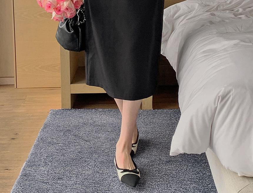 Set: Spaghetti Strap Sweetheart Neck Plain Midi A-Line Dress + Single Breasted Crop Blazer