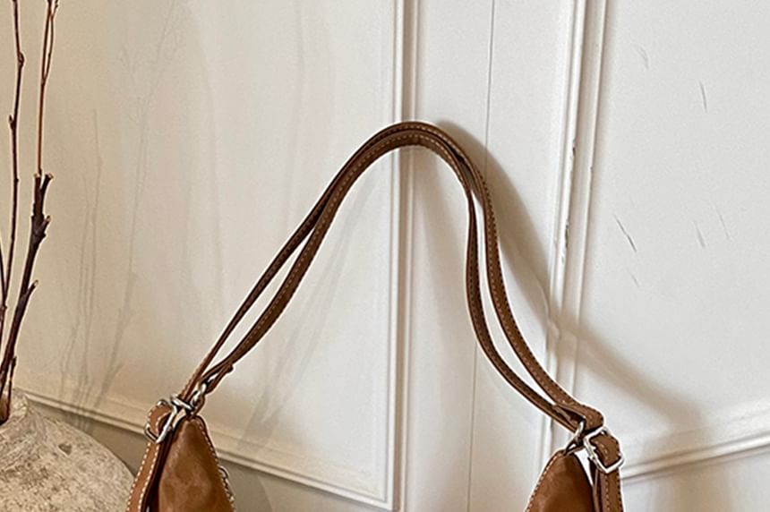 Faux Leather Leopard Print Shoulder Bag